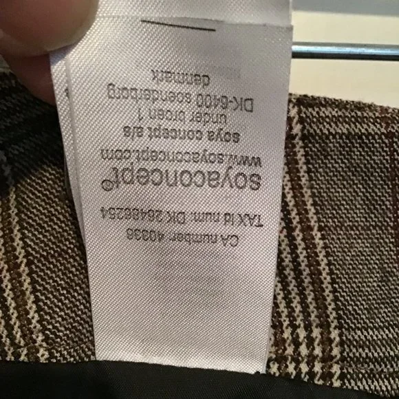 SOYA Concepts Brown Plaid Skirt - Picture 9 of 9